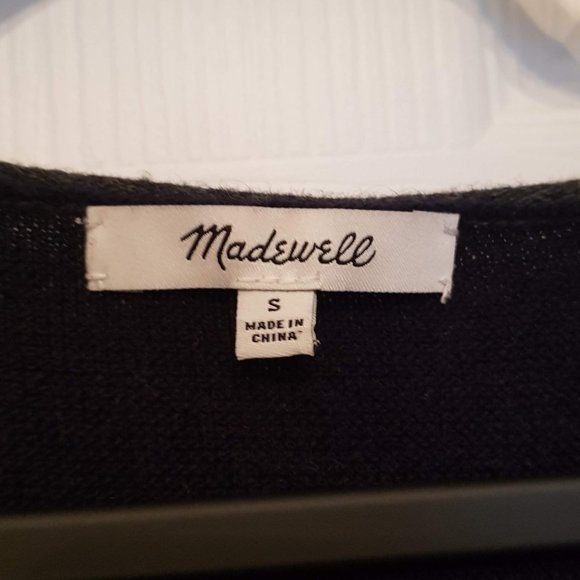 Madewell Kimball Colorblock Sweater Navy/Grey - Picture 6 of 11